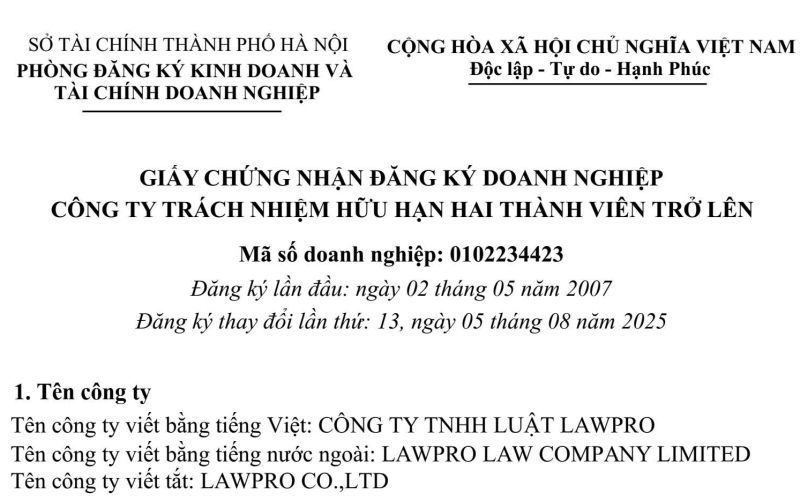 Tư vấn về đăng ký kinh doanh